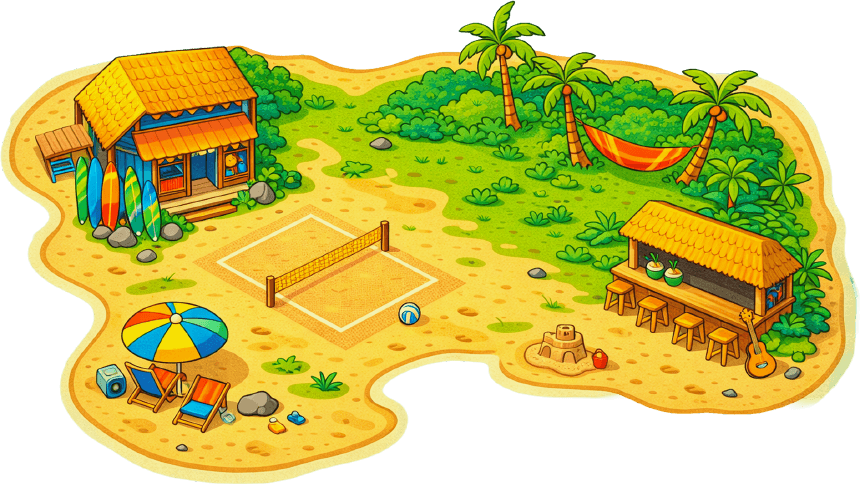 Illustratie van het Chileiland